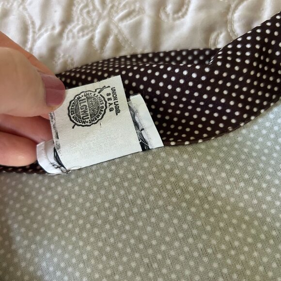 Vintage Day Dress With Polka Dot Top & Cream Skirt - Picture 11 of 12